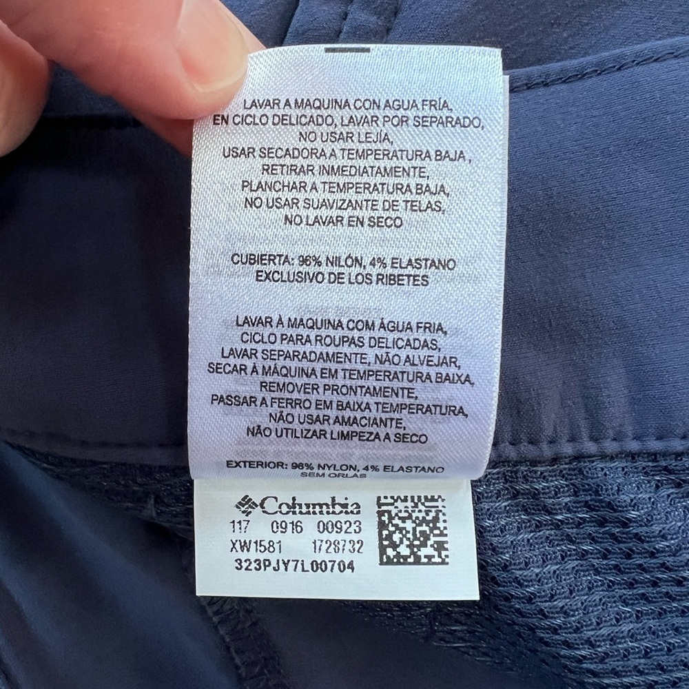 Columbia Sportswear NWT Zephyr Heights Lightweight Hiking Blue Capri Pants, 16W - Picture 8 of 11